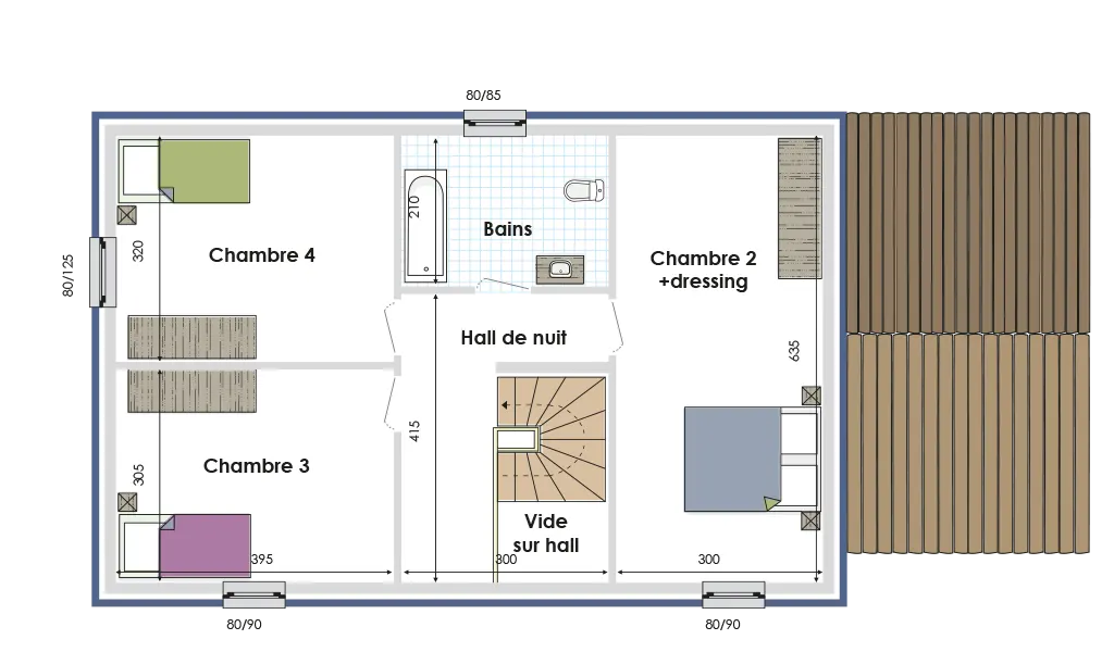Plan de base etage